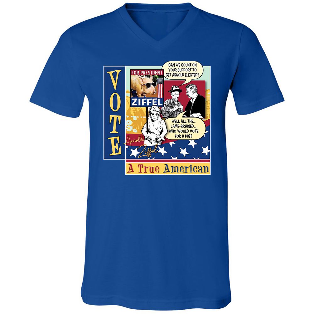 Unisex V-Neck T-Shirt - LB696P8T - True Royal - 4