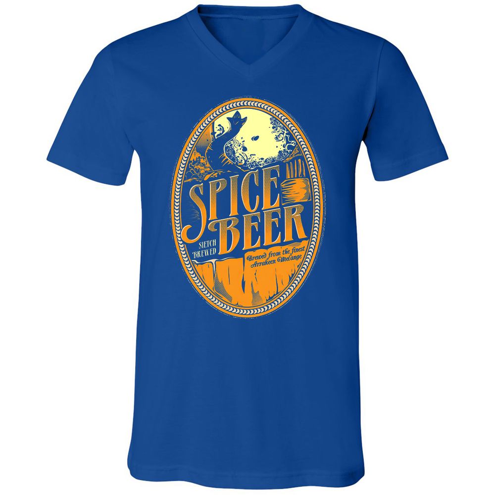 Unisex V-Neck T-Shirt - VQC13G12 - True Royal - 4