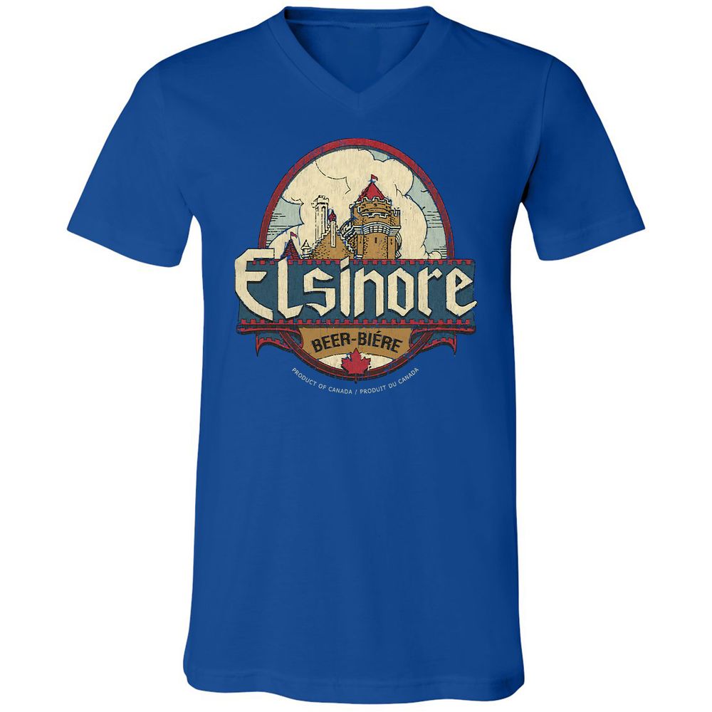 Unisex V-Neck T-Shirt - YF3AZGDX - True Royal - 4