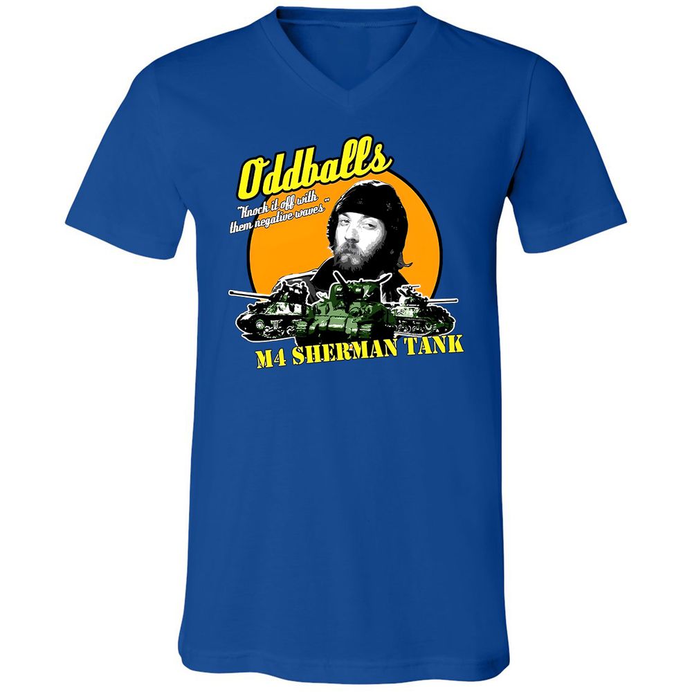 Unisex V-Neck T-Shirt - WXZ3WP88 - True Royal - 4