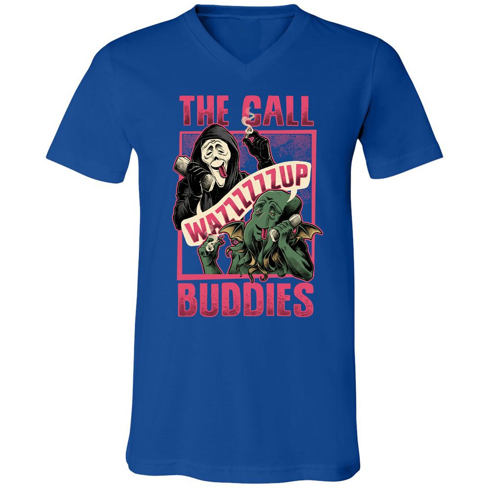 Unisex V-Neck T-Shirt - 1SZGJTSN - True Royal - 4