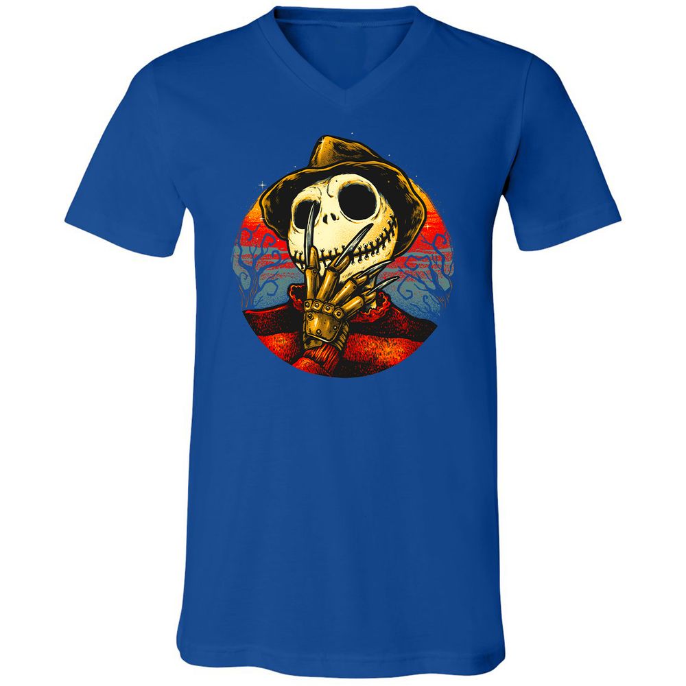 Unisex V-Neck T-Shirt - 3QHLURS4 - True Royal - 4