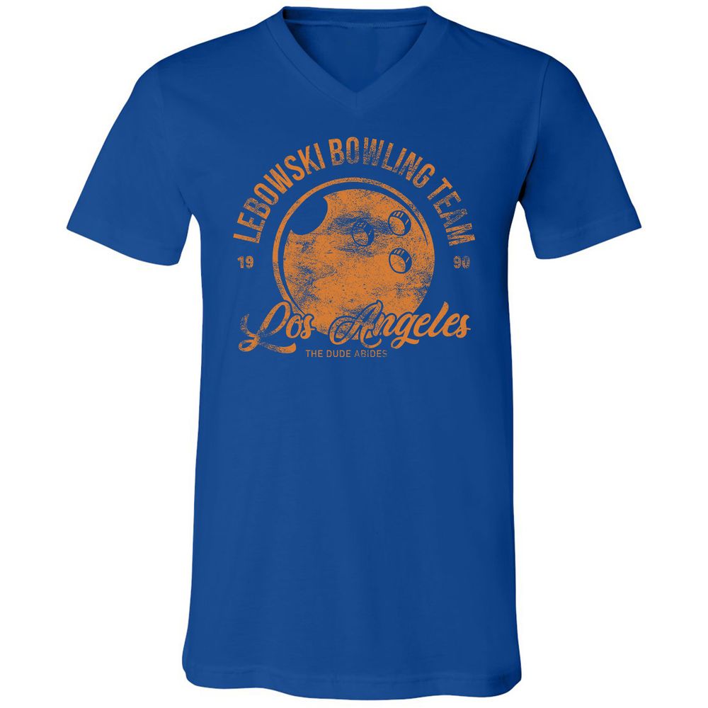 Unisex V-Neck T-Shirt - XC3E8VCH - True Royal - 4