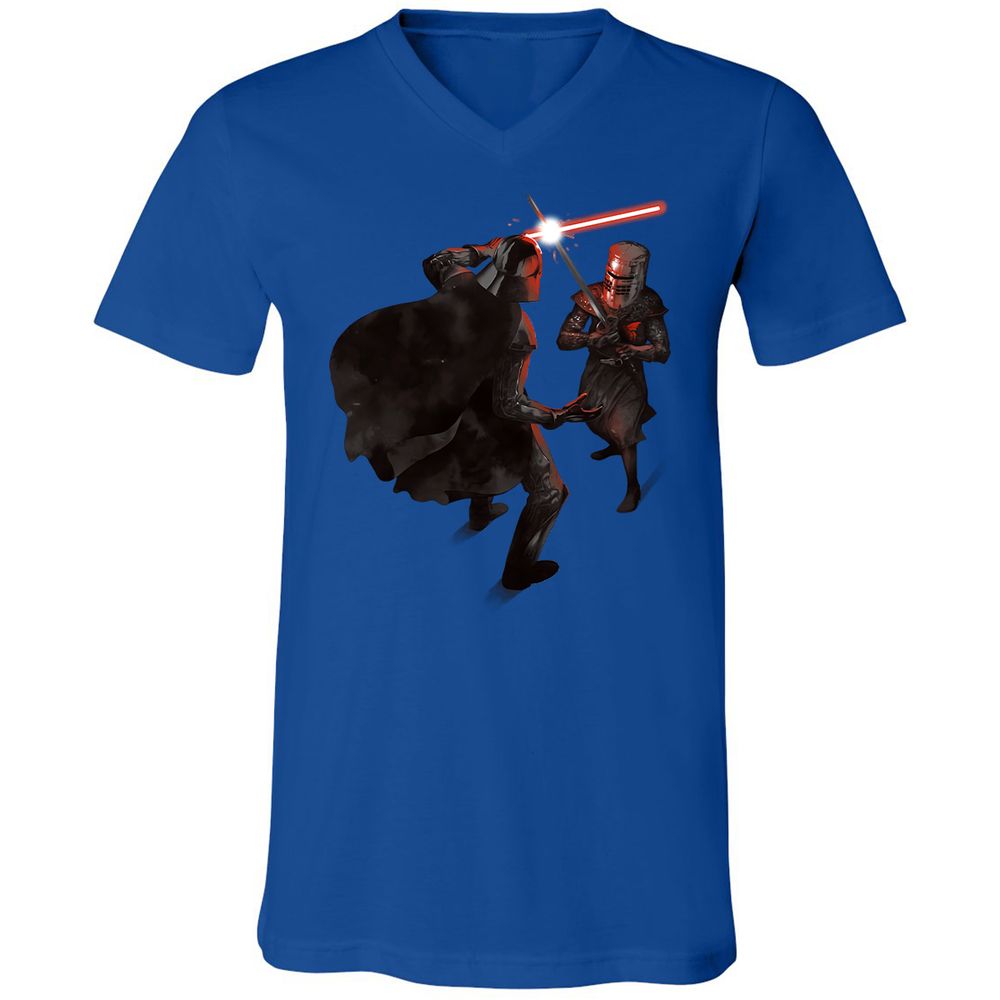 Unisex V-Neck T-Shirt - 16F16CUK - True Royal - 4