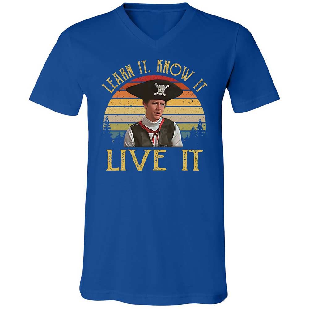 Unisex V-Neck T-Shirt - 3GALM913 - True Royal - 4