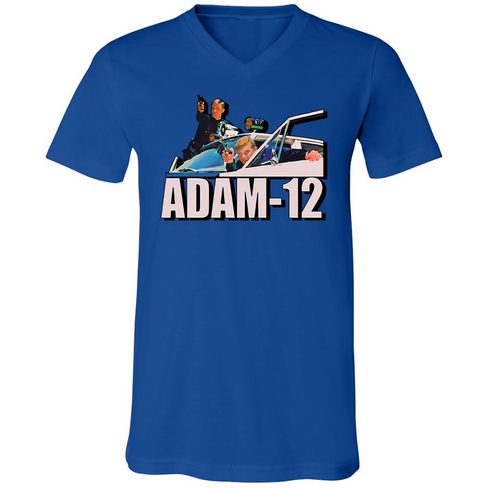 Unisex V-Neck T-Shirt - 64ECNBFA - True Royal - 4