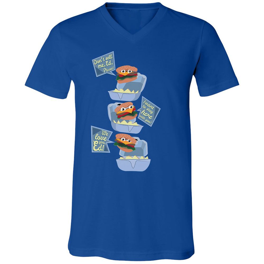 Unisex V-Neck T-Shirt - Z7P2HVQ4 - True Royal - 4