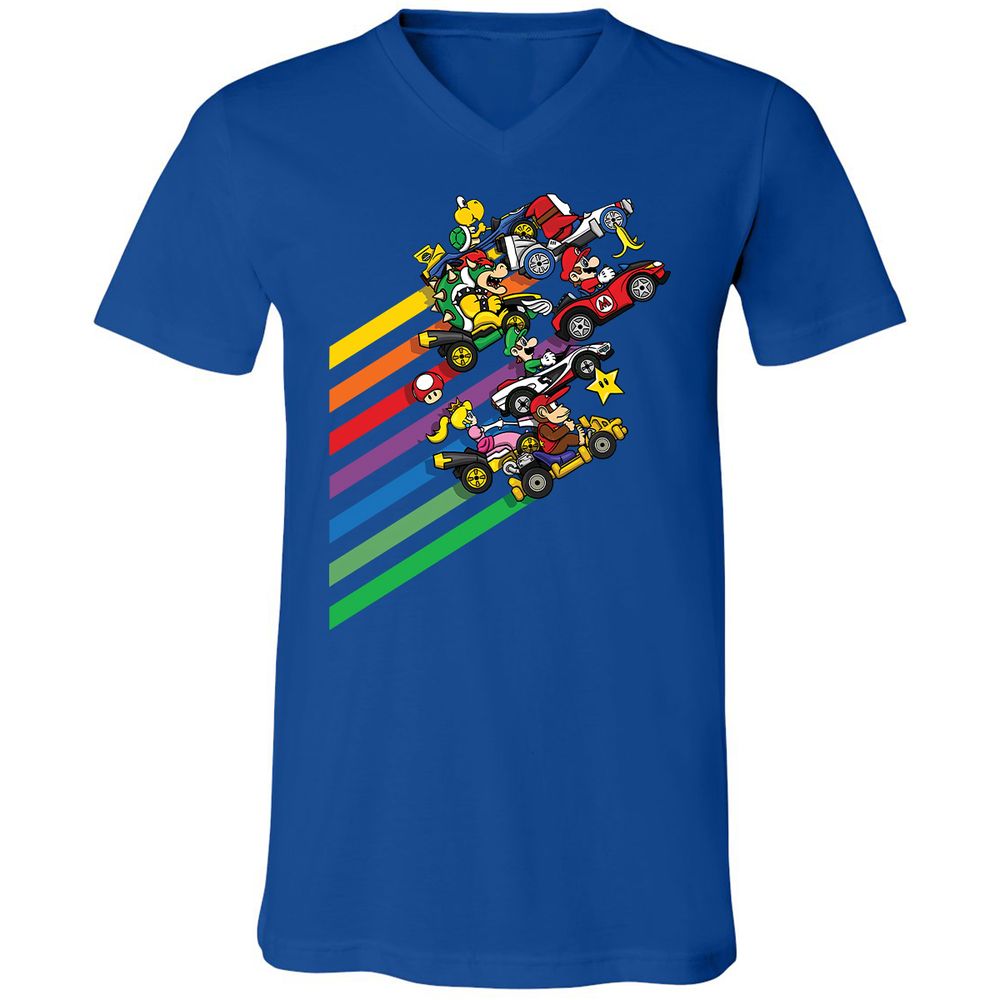 Unisex V-Neck T-Shirt - FB6G6S4G - True Royal - 4