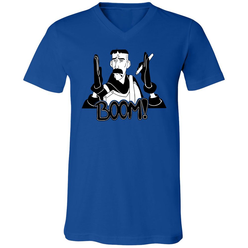 Unisex V-Neck T-Shirt - TDJVCCUF - True Royal - 4
