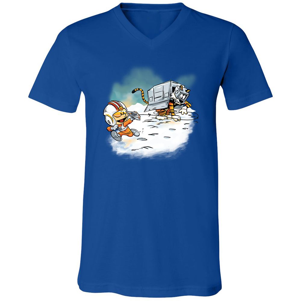 Unisex V-Neck T-Shirt - 8GXEC35N - True Royal - 4