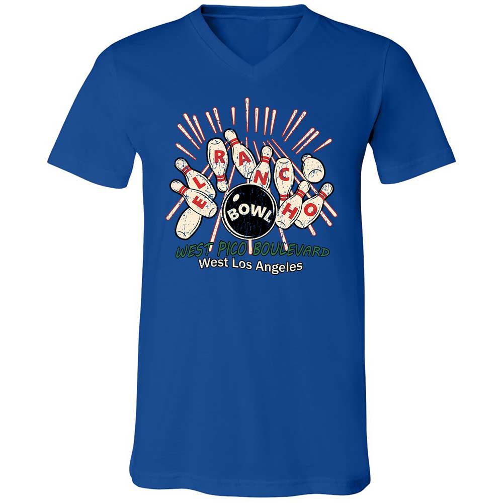 Unisex V-Neck T-Shirt - C5VAMVBX - True Royal - 4