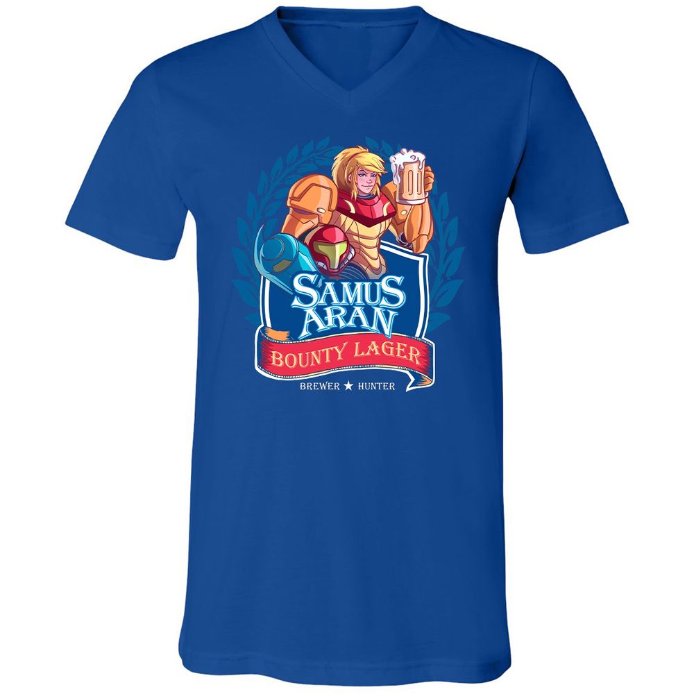 Unisex V-Neck T-Shirt - ZVN2KC5K - True Royal - 4