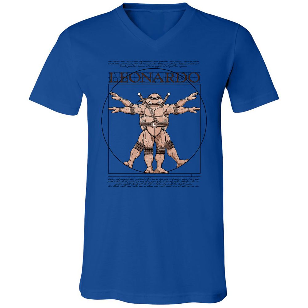 Unisex V-Neck T-Shirt - YLAFN83H - True Royal - 4