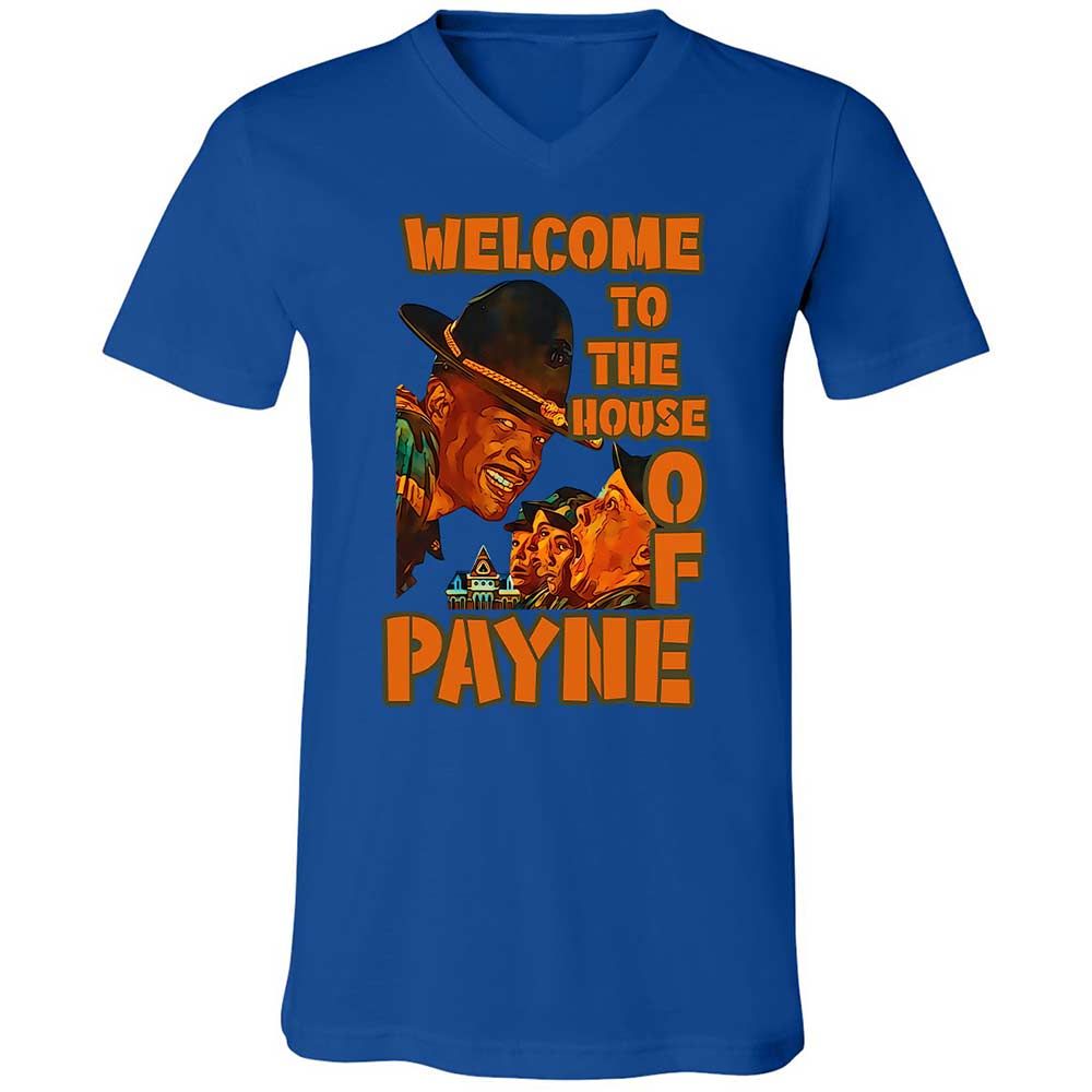 Unisex V-Neck T-Shirt - LNMYTHTS - True Royal - 4