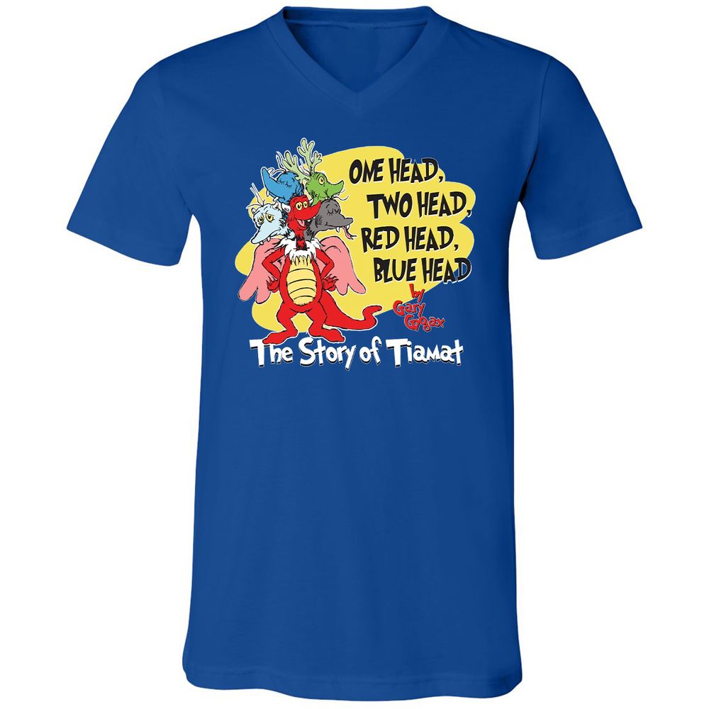 Unisex V-Neck T-Shirt - 7NCLXASY - True Royal - 4