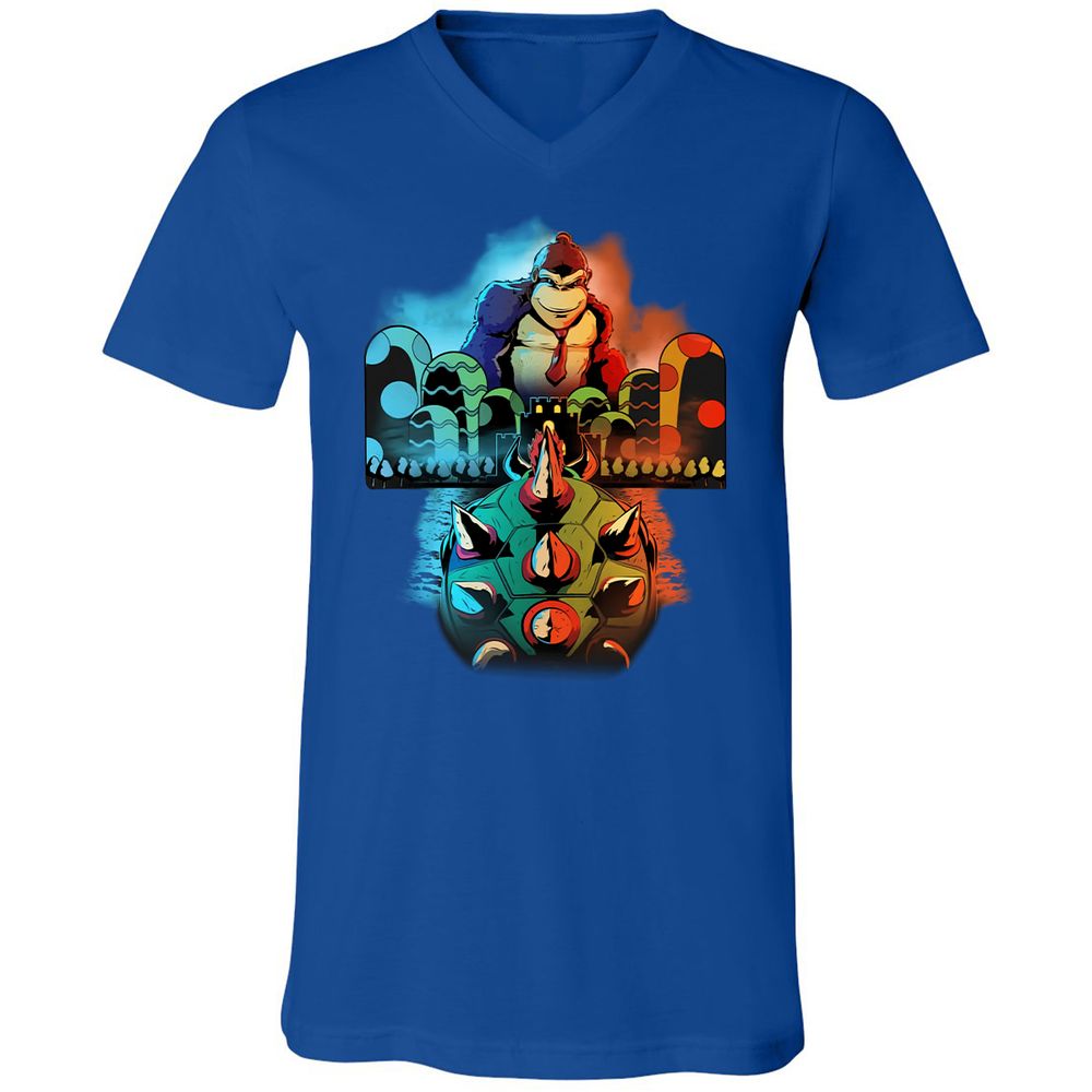 Unisex V-Neck T-Shirt - TJYT7E5V - True Royal - 4