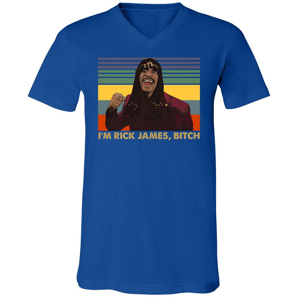 Unisex V-Neck T-Shirt - YCVB7CZR - True Royal - 4