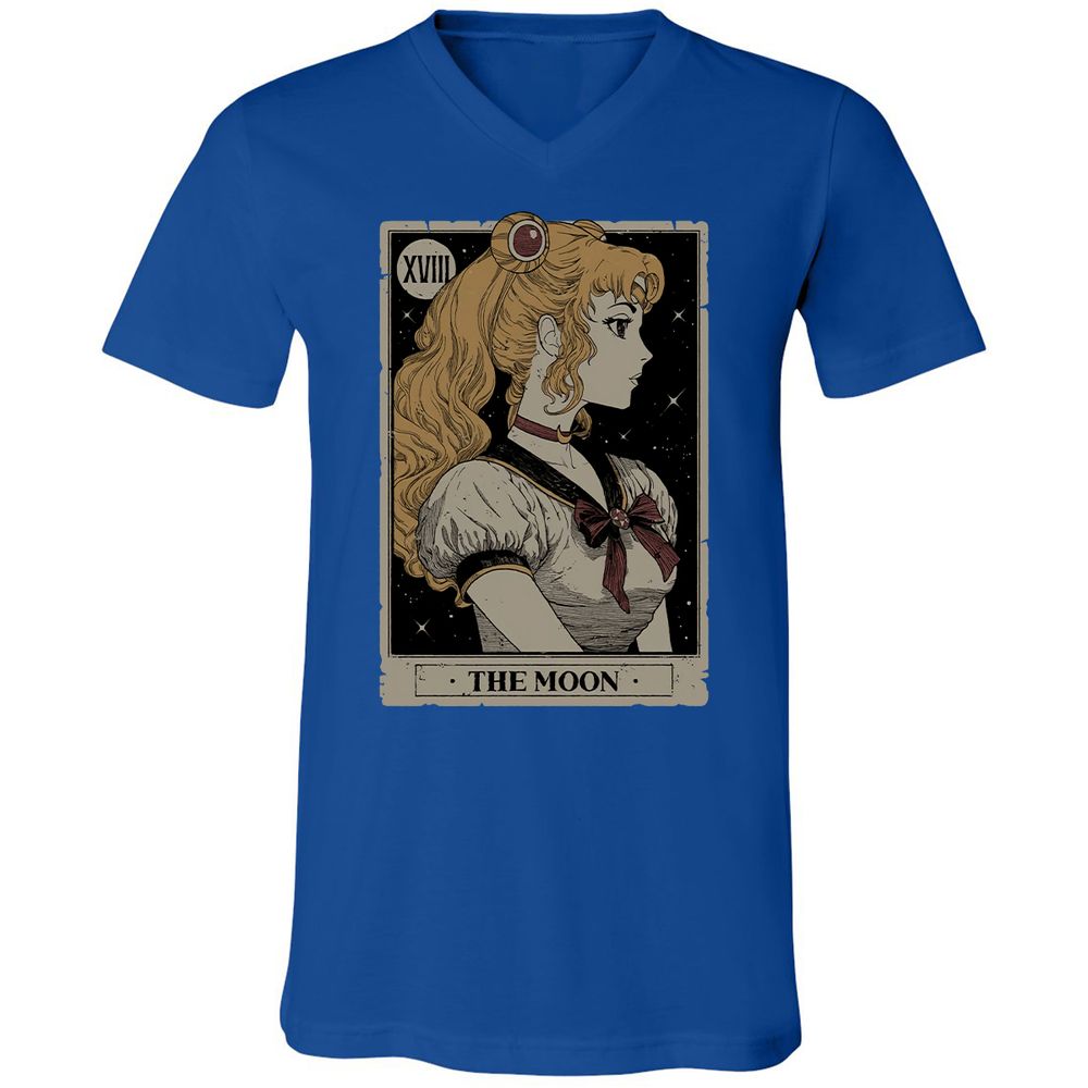 Unisex V-Neck T-Shirt - RWYRYN3G - True Royal - 4