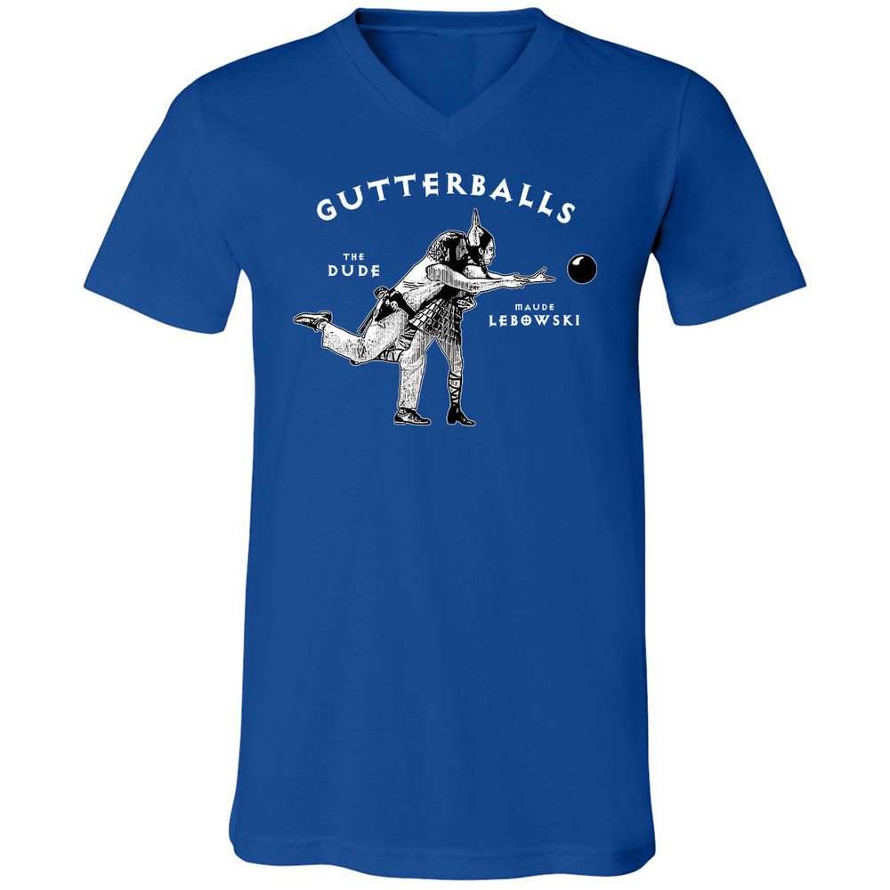 Unisex V-Neck T-Shirt - 9G7K5227 - True Royal - 4