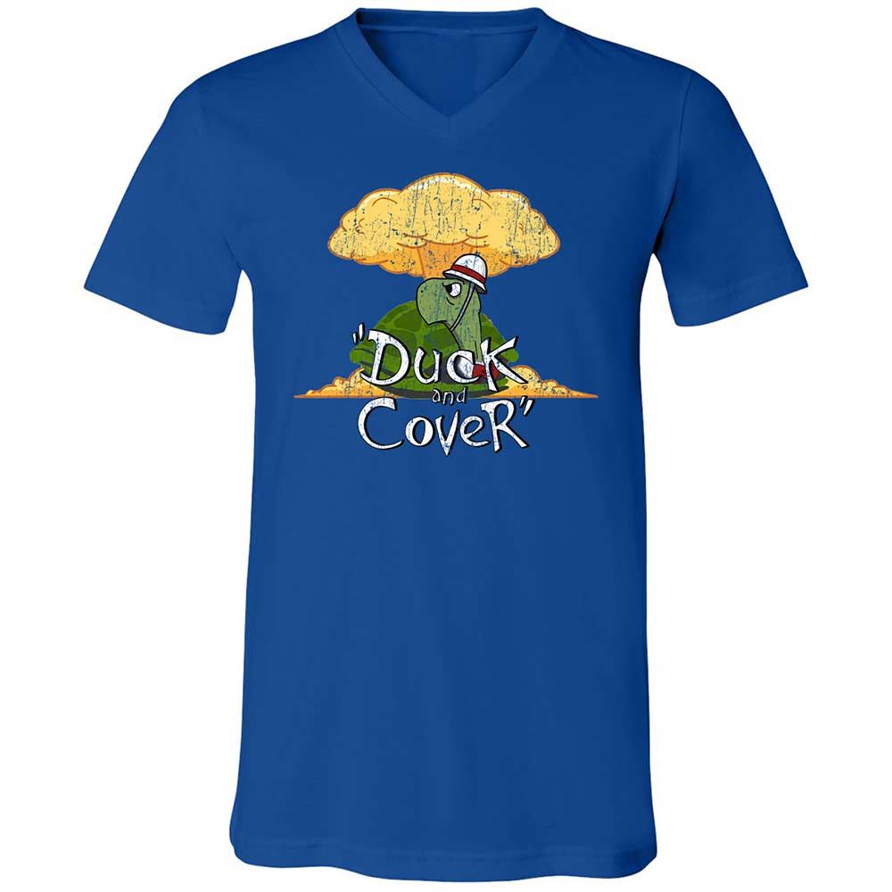Unisex V-Neck T-Shirt - 36XJ19J9 - True Royal - 4