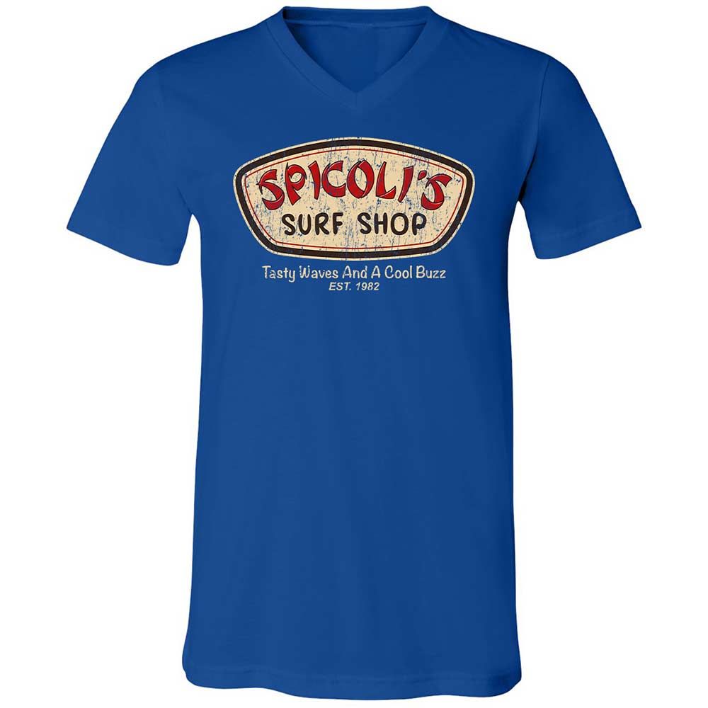 Unisex V-Neck T-Shirt - 7CDQ9Z8J - True Royal - 4
