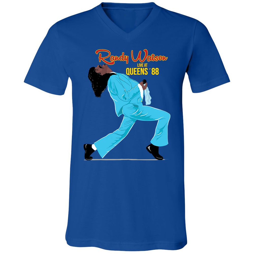 Unisex V-Neck T-Shirt - H32T7AGP - True Royal - 4