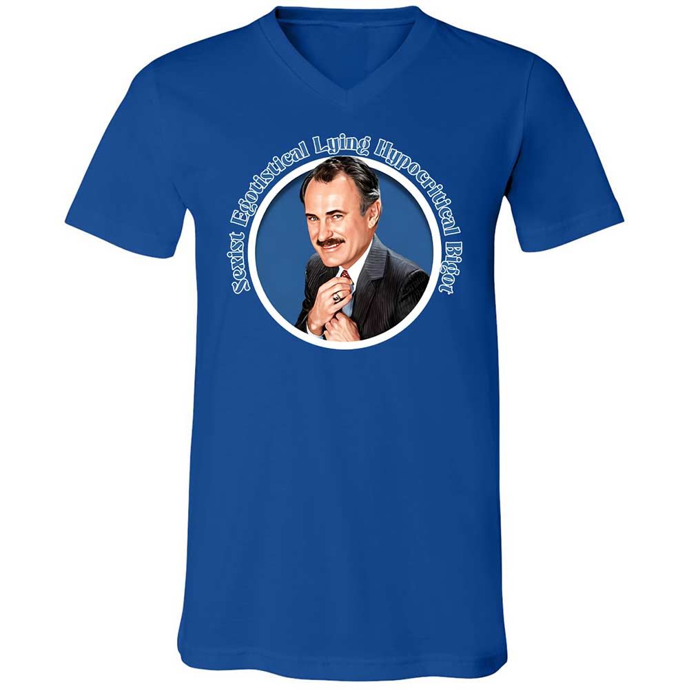 Unisex V-Neck T-Shirt - 8JRC4HQH - True Royal - 4