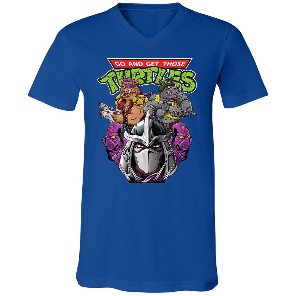 Unisex V-Neck T-Shirt - 73V5KE4S - True Royal - 4