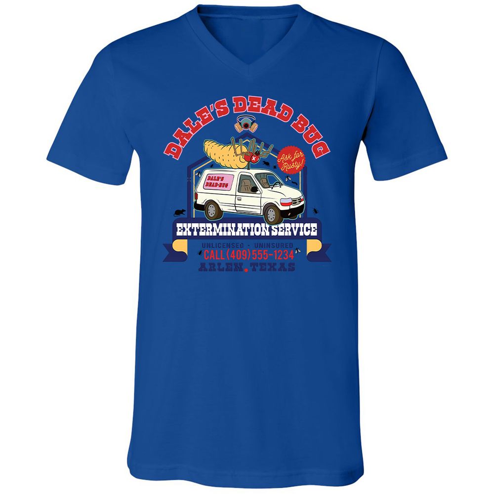 Unisex V-Neck T-Shirt - H8UVTYSC - True Royal - 4