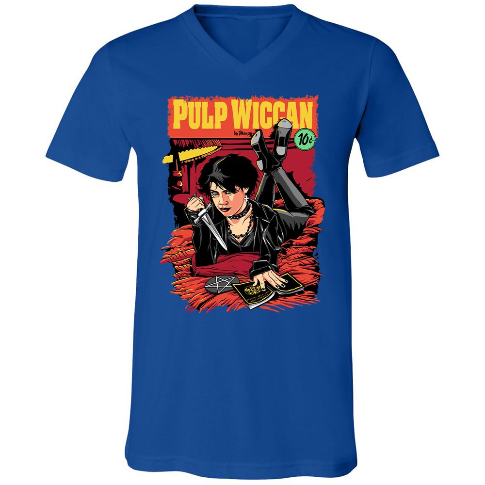 Unisex V-Neck T-Shirt - VD9F4Y1Z - True Royal - 4
