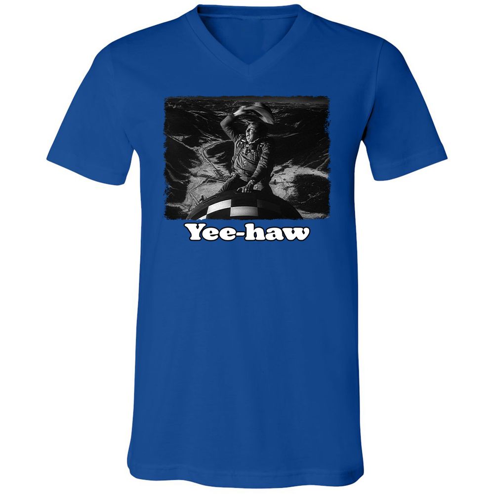 Unisex V-Neck T-Shirt - GTZPT6RW - True Royal - 4