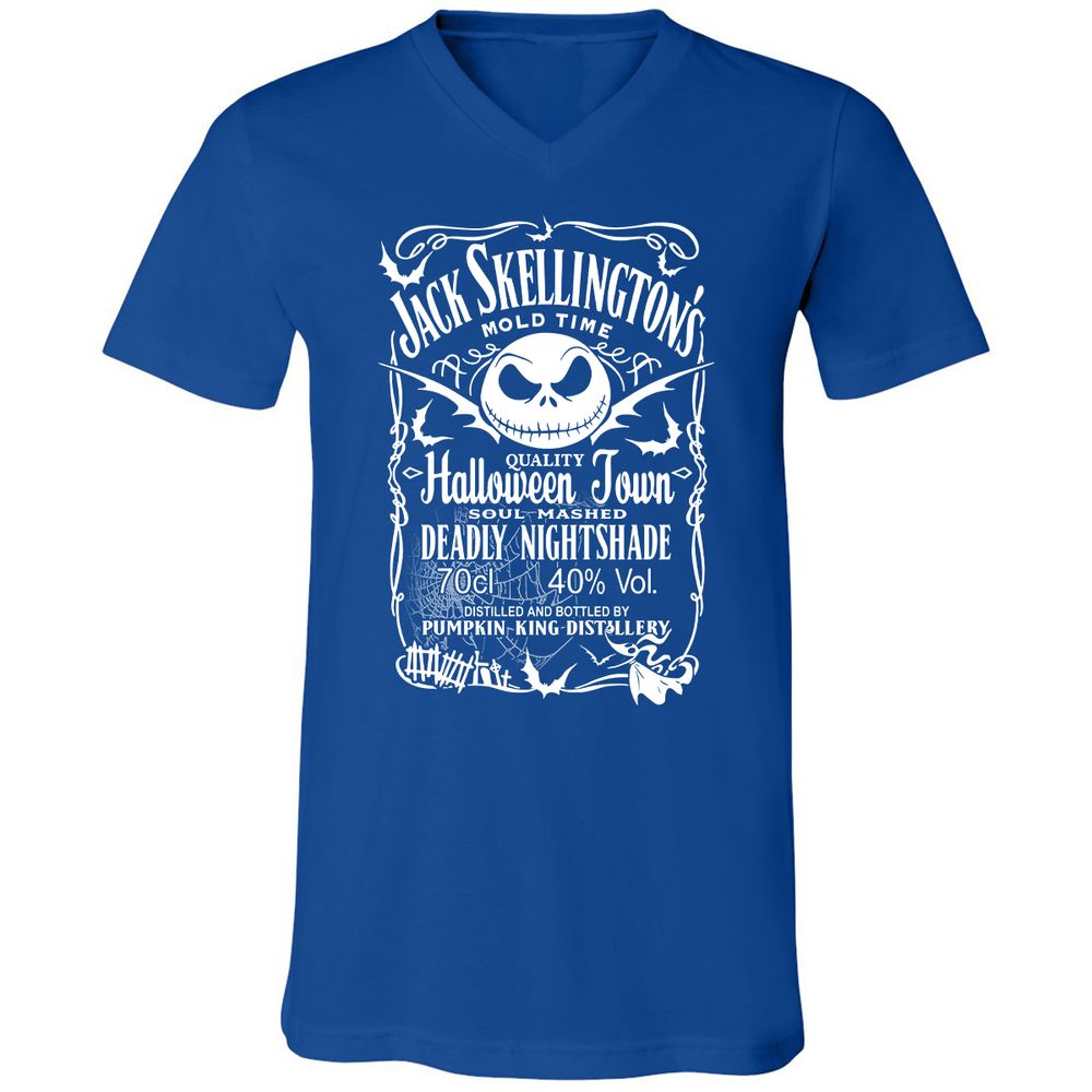 Unisex V-Neck T-Shirt - D4EQD5C7 - True Royal - 4