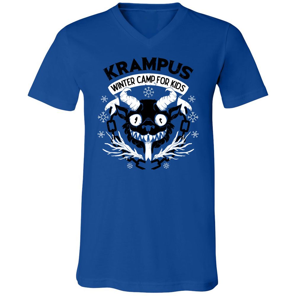 Unisex V-Neck T-Shirt - 2LC9QRG1 - True Royal - 4