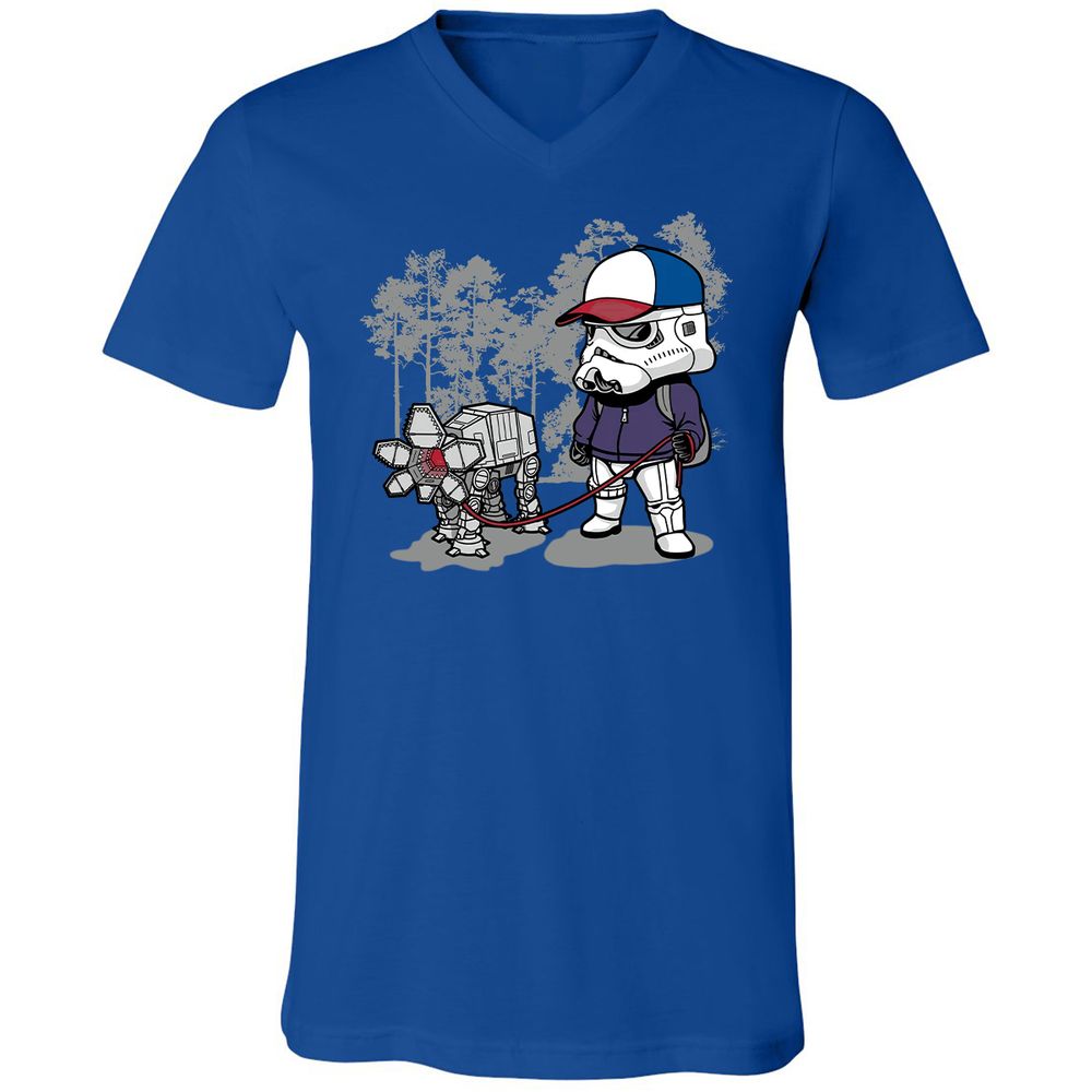 Unisex V-Neck T-Shirt - F8YZJFAJ - True Royal - 4