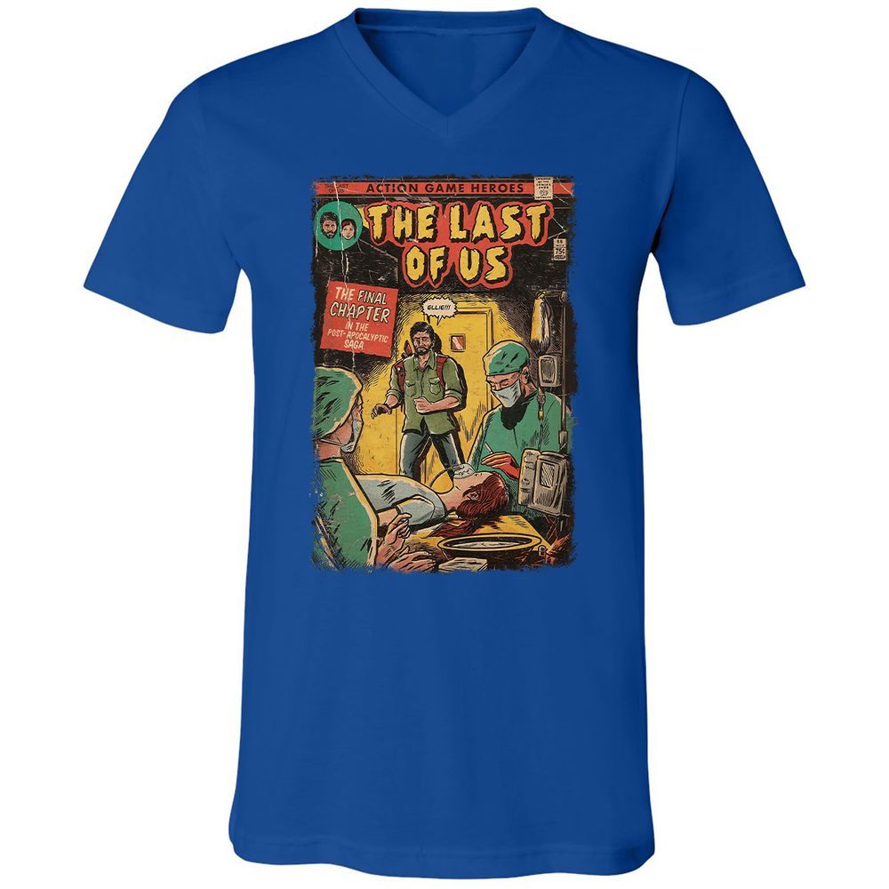 Unisex V-Neck T-Shirt - UMTZW76H - True Royal - 4