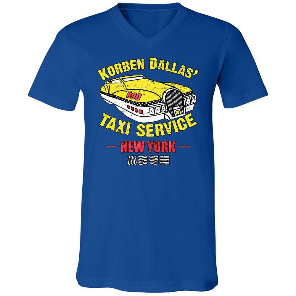 Unisex V-Neck T-Shirt - DMQGD5WP - True Royal - 4