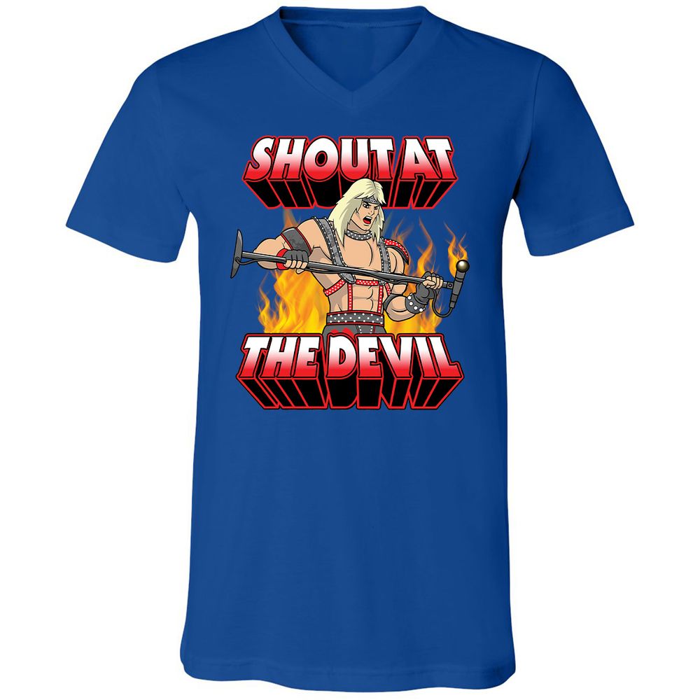 Unisex V-Neck T-Shirt - JLSVPAQG - True Royal - 4