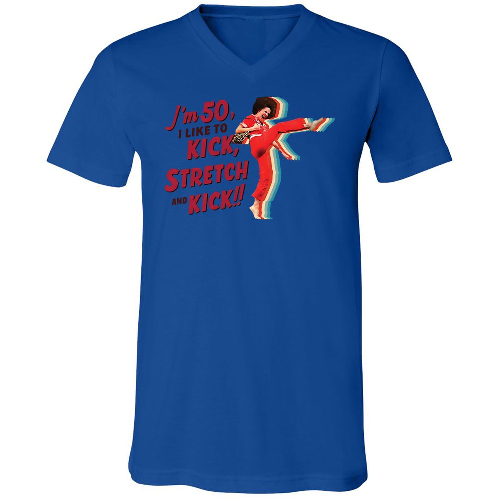 Unisex V-Neck T-Shirt - GGD89GJ1 - True Royal - 4