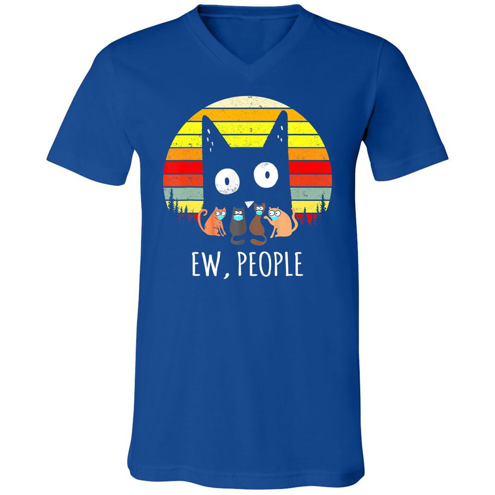 Unisex V-Neck T-Shirt - PRBB1SR2 - True Royal - 4