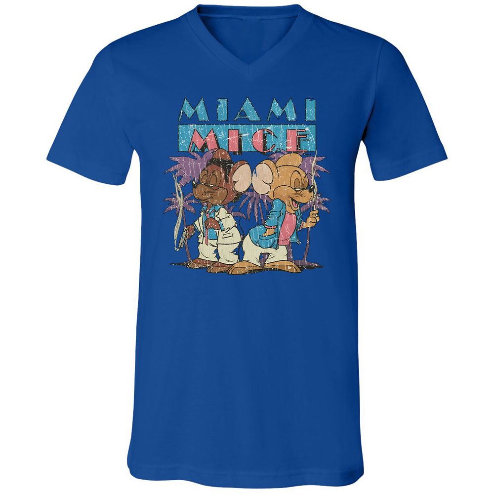 Unisex V-Neck T-Shirt - A83S47WY - True Royal - 4