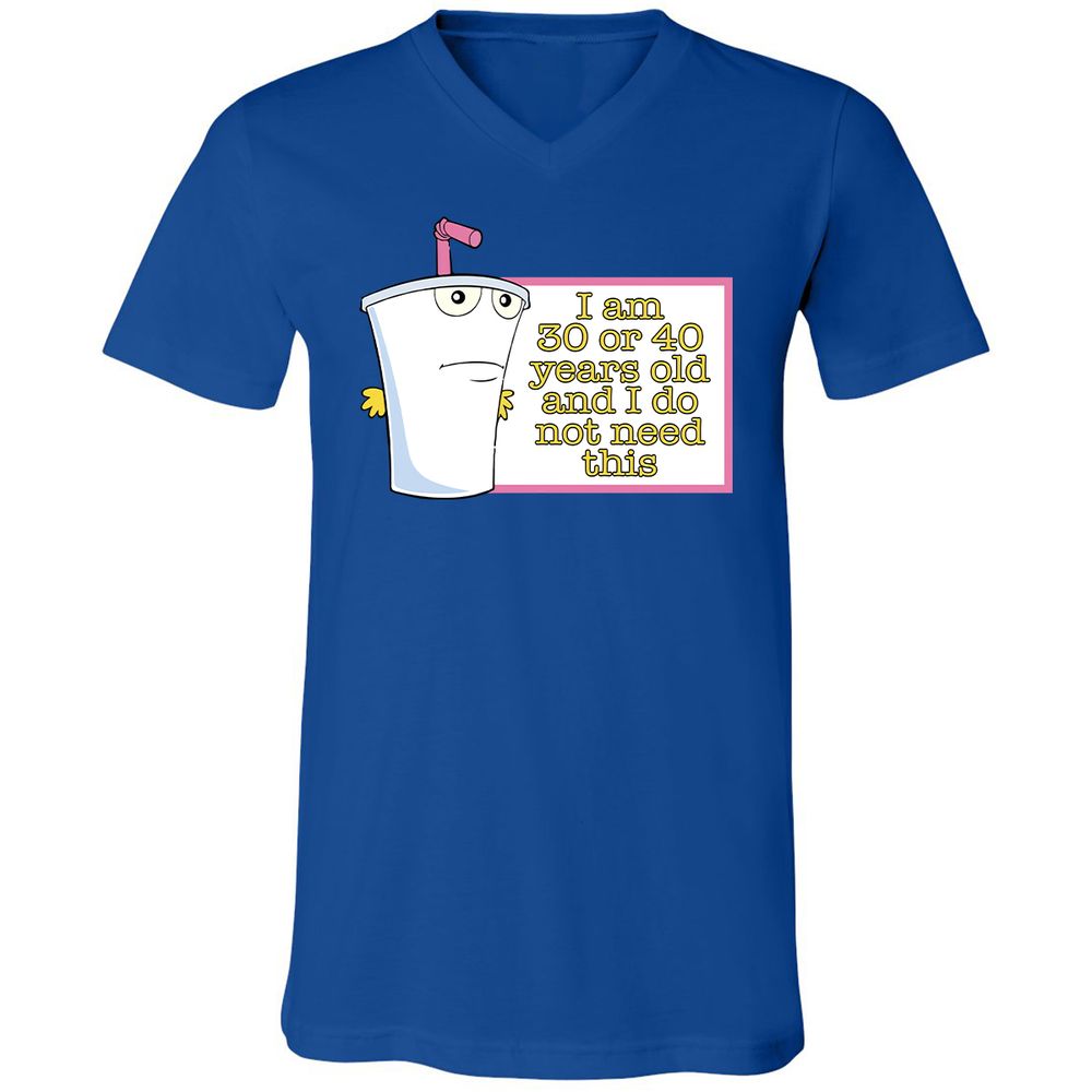 Unisex V-Neck T-Shirt - X66FUA8P - True Royal - 4
