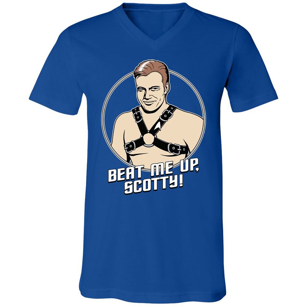 Unisex V-Neck T-Shirt - HBNGHY1G - True Royal - 4