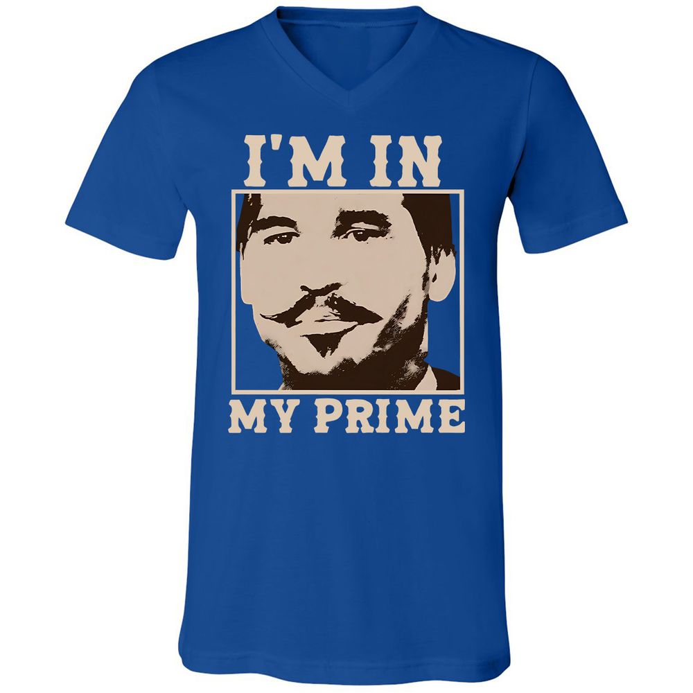 Unisex V-Neck T-Shirt - 55BXW2XH - True Royal - 4
