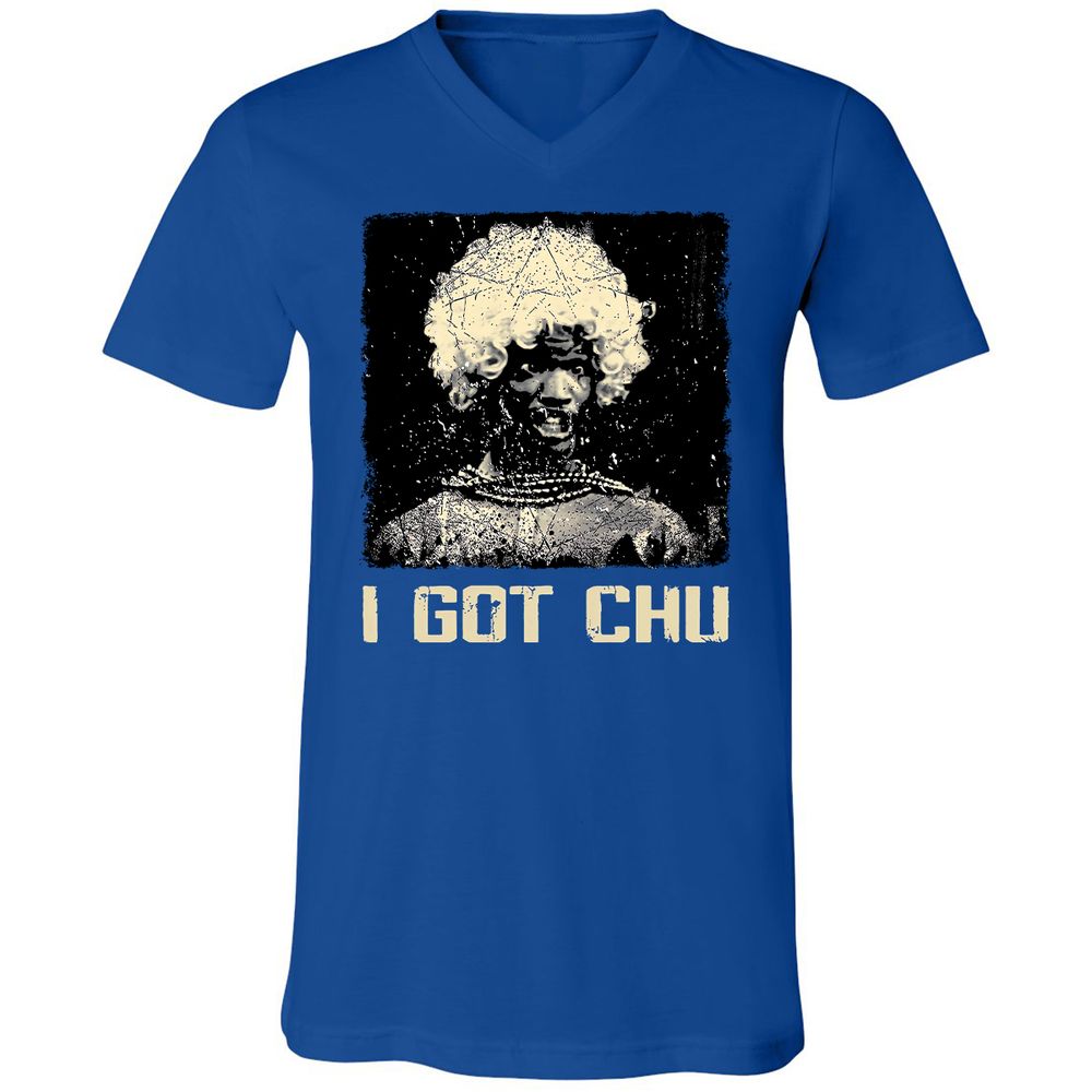 Unisex V-Neck T-Shirt - ZEMCYDUK - True Royal - 4