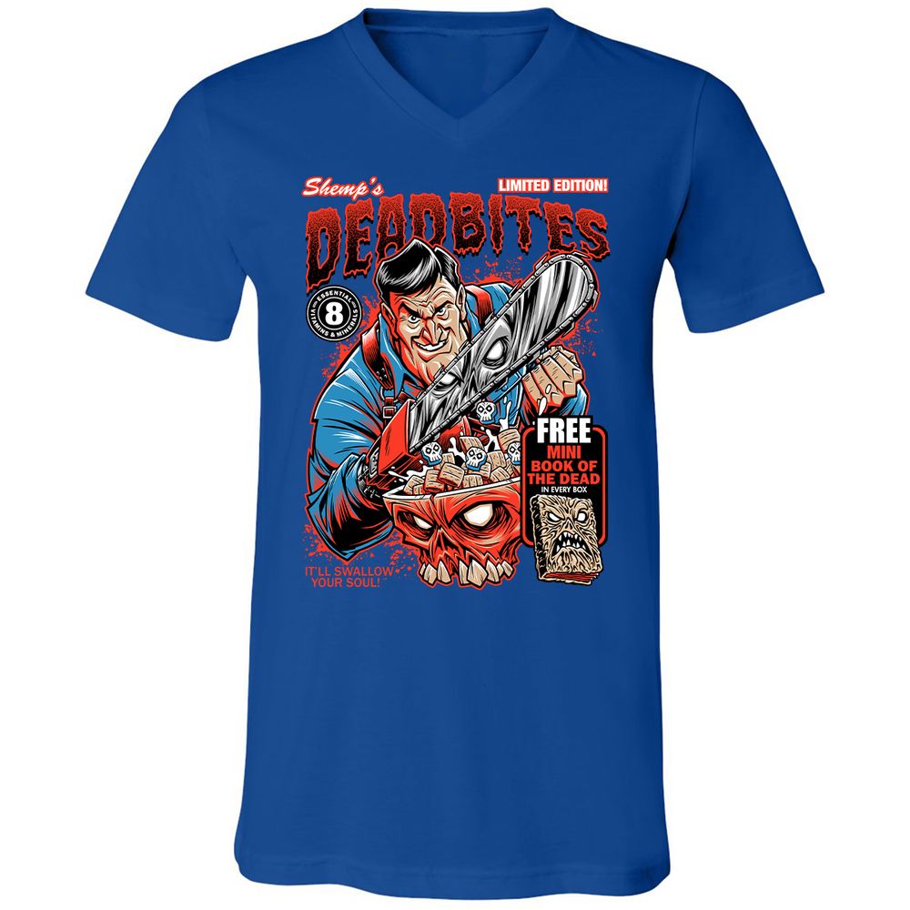 Unisex V-Neck T-Shirt - FWB1YVTZ - True Royal - 4