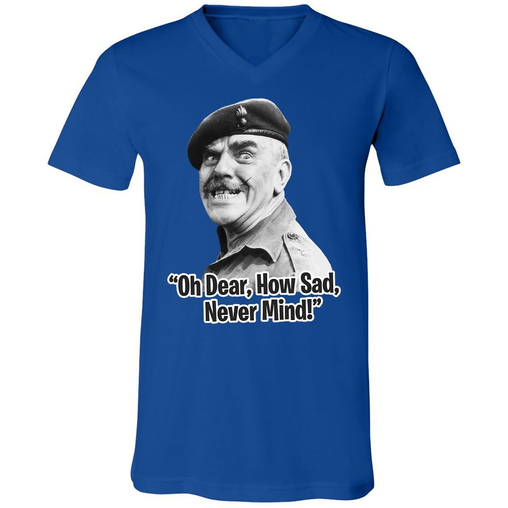 Unisex V-Neck T-Shirt - HNMRFRZ8 - True Royal - 4