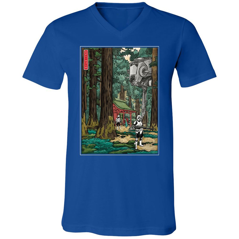 Unisex V-Neck T-Shirt - FMNFN691 - True Royal - 4