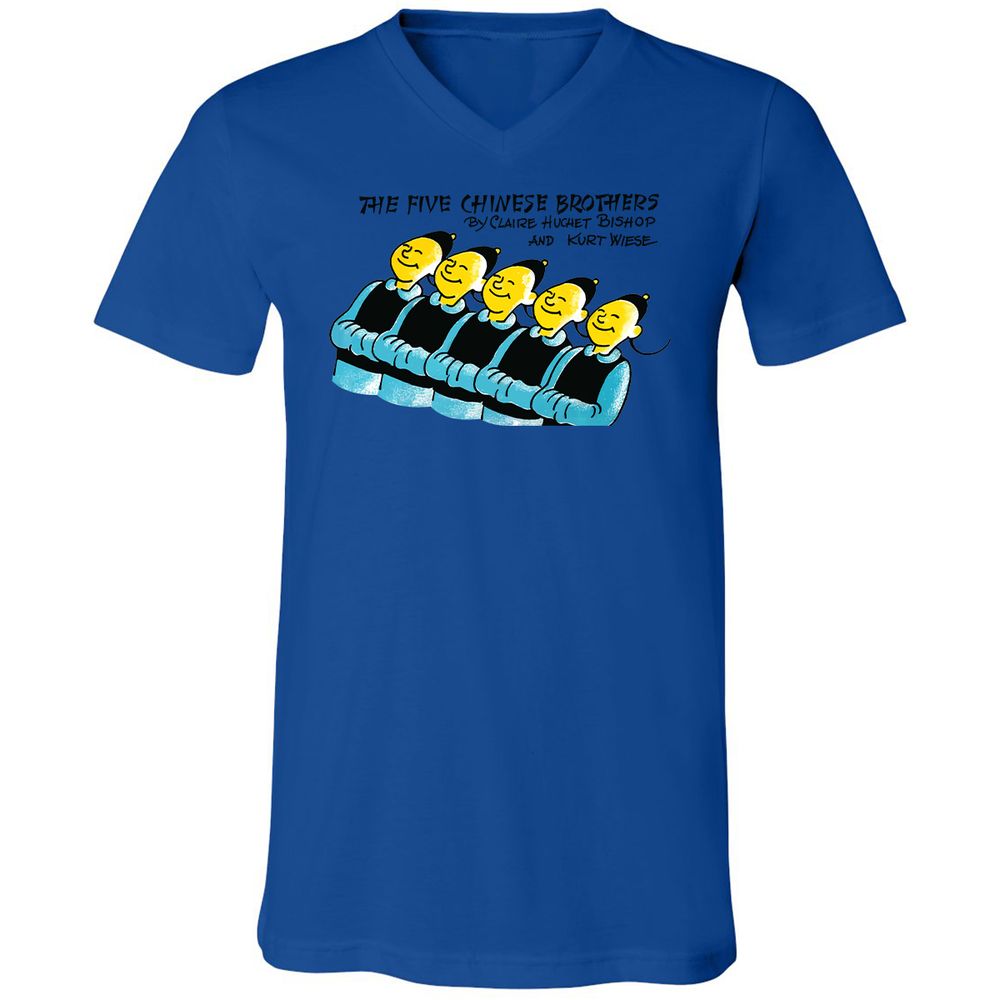 Unisex V-Neck T-Shirt - AMZ1GJRB - True Royal - 4