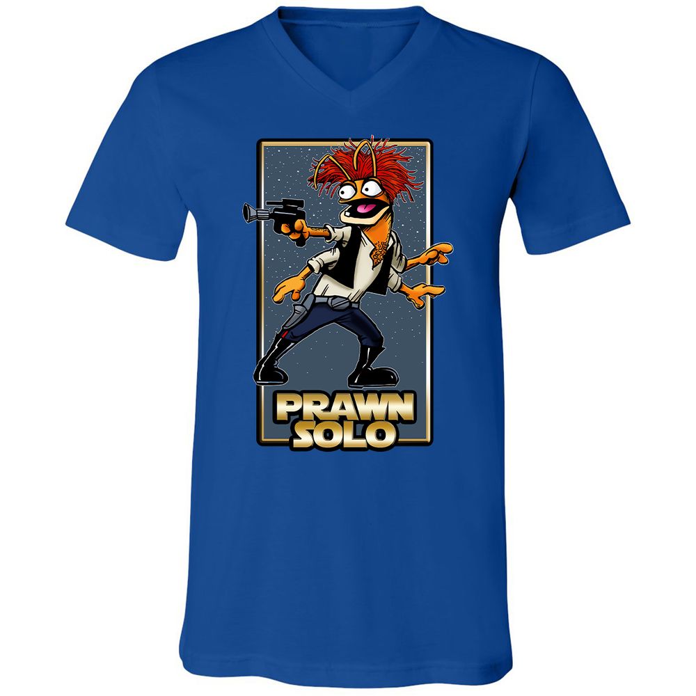 Unisex V-Neck T-Shirt - 7BXX676G - True Royal - 4