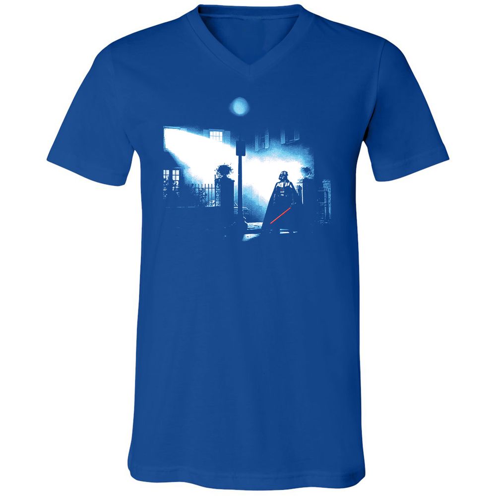 Unisex V-Neck T-Shirt - UUQEGEXK - True Royal - 4